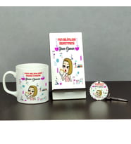 Fen Bilimleri Öğretmeni Üçlü Set (Kupa + Telefon Standı + Anahtarlık) 003