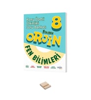 LGS 8. Sınıf Orjin Konu Özetli Etkinlikli Fen Bilimleri Soru Bankası ve Telefon Standı