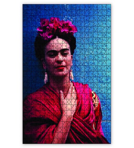 Cakapuzzle Frida Kahlo Gülümseyen Puzzle Yapboz MDF (Ahşap) (120 Parça)