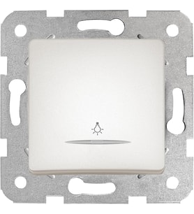 Linnera Life Sedef Beyaz Işıklı Light Çabuk Bağlantı Mekanizma ve Düğme