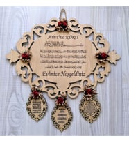 BİLGE Ahşap dualı kapı süsü