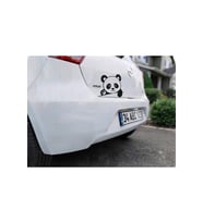 Panda Sticker Araç Camı Çıkartması Bagajdan Bakan Panda Sticker pc motor Laptop 20cmx8cm