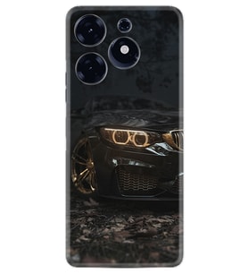 Tecno Spark 10 Pro Kılıf Silikon Desen Özel Seri Black Car 1768