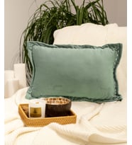 Koza Home İbiza Yeşil Kadife Yastık 30x50 5014