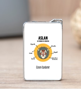 Kişiye Özel Aslan Burcuna Hediye Çakmak