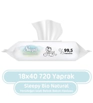 Sleepy Bio Natural Yenidoğan Islak Mendil 40x18 720 Yaprak