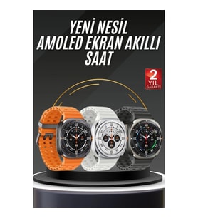 Mey İthalat® Tüm Telefonlara Uyumlu Akıllı Saat Uyku ve Sağlık Takibi Nabız Ölçer Adım sayar