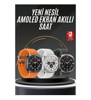Mey İthalat® Tüm Telefonlara Uyumlu Akıllı Saat Uyku ve Sağlık Takibi Nabız Ölçer Adım sayar