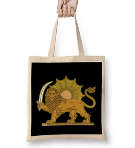 Persian Lion Bez Çanta Uzun Saplı