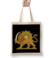Persian Lion Bez Çanta Uzun Saplı
