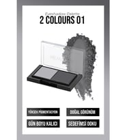 New Well Porcelain Make Up 2li Far Paleti NO02 (Açık Gri-Koyu Gri)