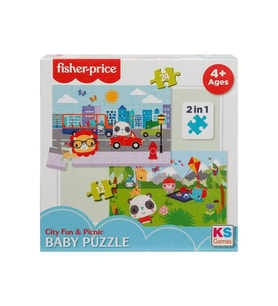 Ks Games Fisher Price Baby Puzzle City Fun Picnic 2in1