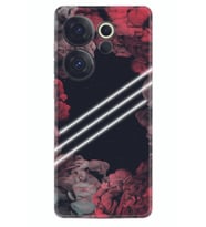 Camon 20 Premier 5g Kılıf Silikon Desen Özel Seri Flowers Line 1732