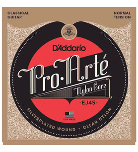 D’Addario EJ45 Pro-Arte Klasik Gitar Tel Seti Silverplated Wound Normal Tension