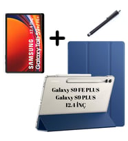 Samsung Galaxy Tab S9 FE Plus/S10 Plus/S9 Plus Kılıf SET PU Deri Smart Tablet Ki