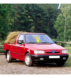 Skoda Pickup 1996-2001 Sağ Ön Cam Silecek Kolu 6U1955410C (Siyah)