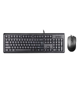 A4 TECH KR-9276 USB Q Trk Optic Mouse Suya Dayanıklı Siyah Multimedya Klavye - Mouse Set