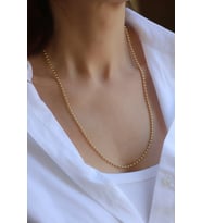 14 Ayar Altın Topçuk Zincir Kolye (Sarı)