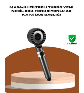 Masaj Fonksiyonlu Filtreli Duş Başlığı Dayanıklı Yapı