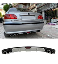 Fiat Albea Gri Difüzör 4 Krom Egzoz Görünümlü Difizör Arka Ek Body Kit