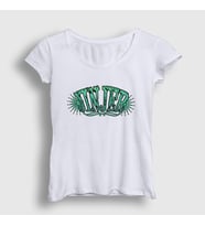 Presmono Kadın Beyaz Logo V2 Jinjer T-Shirt 161098tt (Beyaz)