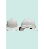 Plastik Baret Ayarlanabilir ve Darbeye Dayanıklı ISG Başlığı Kb660 Karam Vidalı (Beyaz)