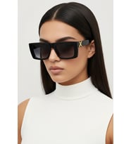 Glazento Şık Tasarım Siyah Unisex Güneş Gözlüğü