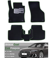 AUDİ A8 L (2017-2024) Uyumlu EVA Paspas Tam Set–Araca Özel,Su Geçirmez,Hızlı ve Kolay Montaj