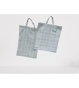 PAZAR ÇANTA 2Ad 18552 Döşeme Kareli Kumaş Açık Renk Desen 40kg Taşıma Kapasite (Çok Renkli)