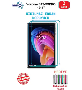 Vorcom S12-SXPRO 10.1" İçin Nano Ekran Koruyucu 9h Esnek 2 ADET