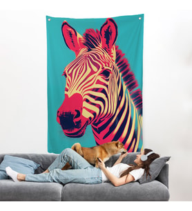 Zebra Duvar Örtüsü-7642