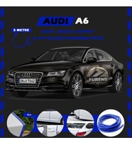 Audi A7 Oto Araç Kapı Koruma Fitili 5metre Parlak Mavi Renk