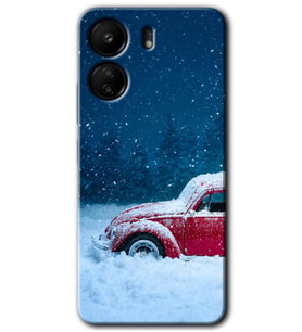 Xiaomi Redmi 13C Kılıf HD Desen Baskılı Kılıf - Karlı Vosvos