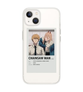 Iphone 14 Plus Uyumlu Chainsaw Man Anime Tasarımlı Şeffaf Telefon Kılıfı