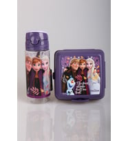 DEKOMUS İLE YENİ SEZON LİSANSLI ELSA FROZEN "BESLENME KABI VE 500 ML TRITAN MATARA SETİ "DEKOMUS CEP DEFTERİ HEDİYELİ"