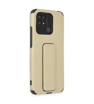 Xiaomi Redmi 10c Kılıf Mega Standlı Silikon - Gold