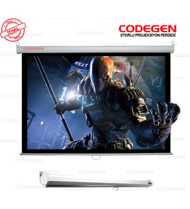 Codegen AX-24 STORLU PROJEKSİYON PERDESİ 240x200 (Arkası Siyah Fonlu - Duvar/Tava - HPSBYI9209-8