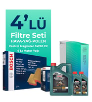 BOSCH Peugeot Expert 1.5 Dizel Filtre Bakım Seti Castrol Motor Yağlı (2017-2025) 4 Lü