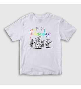 Presmono Unisex Çocuk Beyaz Paradise Coldplay T-Shirt 471291tt (Beyaz)