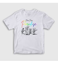 Presmono Unisex Çocuk Beyaz Paradise Coldplay T-Shirt 471291tt (Beyaz)