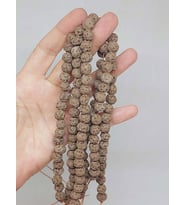 Kahverengi Mat Seramik Boncuk Dizi 8-9mm/29cm (54162)