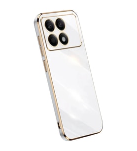 Xiaomi Poco X6 Pro Kılıf Volet Silikon - Beyaz