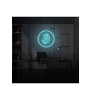 Bitcoin Logo Neon Tabela
