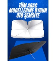 Taşınabilir Oto Cam Güneşliği Katlanabilir Tüm Araçlara Uyumlu Güneş Gölge Koruyucu