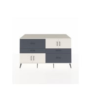 Kronos Konsol 2 Raflı 4 Çekmeceli 4 Kapaklı 176x59x99 Aytaşı-Aytaşı/Antrasit