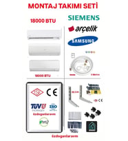 Samsung Bosch Arçelik İ18000 Btu İnverter Klima Montaj Seti Takımı