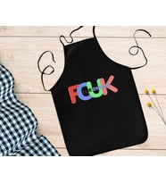 BK Gift Fcuk Tasarımlı Siyah Mutfak Önlüğü Aşçı Hediyesi, Arkadaşa Hediye-1