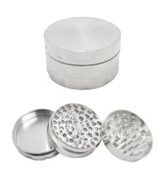 Silver 55 mm. Grinder Alloy Herbal Öğütücüsü Parçalayıcı rb88slv