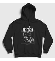 Presmono Unisex Siyah Groza Mgla Kapüşonlu Sweatshirt 380040tt