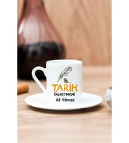 Kişiye Özel Tarih Öğretmeni Tasarımlı Kahve Fincanı - 2